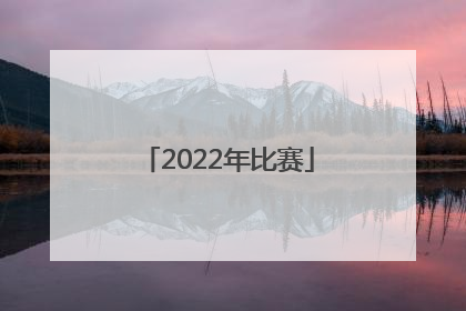 「2022年比赛」2022年比赛项目